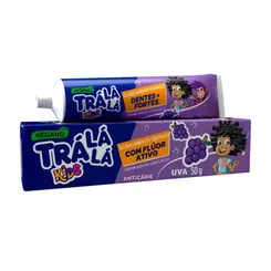 CREME DENTAL UVA DENTES MAIS FORTES KIDS TRA LA LA 50G