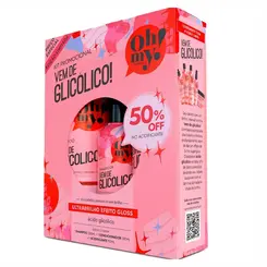 KIT SHAMPOO, CONDICIONADOR E ACIDIFICANTE VEM DE GLICÓLICO OH MY 300ML E 150ML