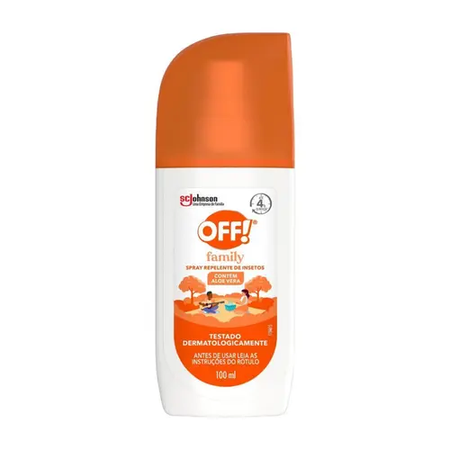 SPRAY REPELENTE COM ALOE VERA FAMILY OFF 100ML