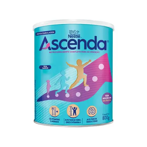 SUPLEMENTO ALIMENTAR SEM SABOR ASCENDA NESTLE 800G