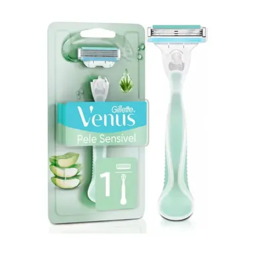 APARELHO DE BARBEAR PELE SENSIVEL ALOE VERA COM 1 UNIDADE VENUS GILLETTE