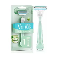 APARELHO DE BARBEAR PELE SENSIVEL ALOE VERA COM 1 UNIDADE VENUS GILLETTE