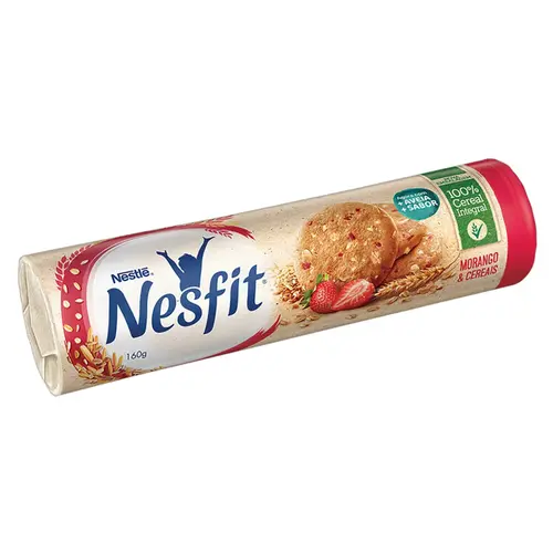 BISCOITO NESFIT MORANGO E CEREAIS NESTLE 160G