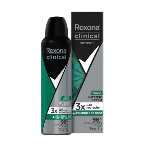 DESODORANTE AEROSSOL INTENSE FRESH CLINICAL REXONA 150ML