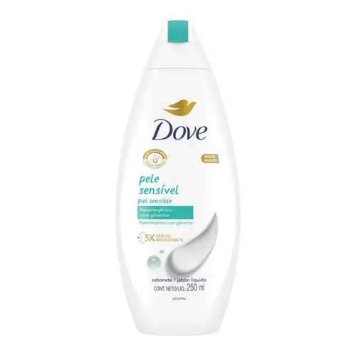 SABONETE SERUM HIDRATANTE PELE SENSIVEL DOVE 250ML