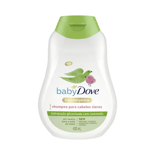 SHAMPOO BABY HIDRATAÇÃO COM CAMOMILA DOVE 400ML