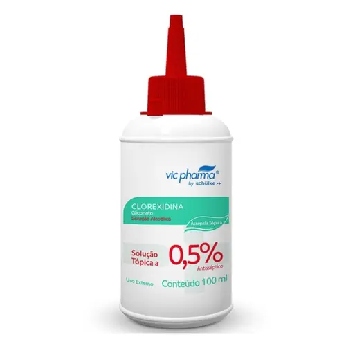 CLOREXIDINA 0,5% SOLUCAO ALCOOLICA ANTISSEPTICA VIC PHARMA 100ML