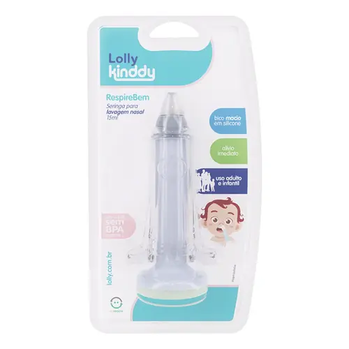 SERINGA PARA LAVAGEM NASAL AZUL LOLLY 15ML REF-7176