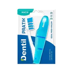 ESCOVA DE DENTE MACIA PRATIK COM 1 UNIDADE DENTIL