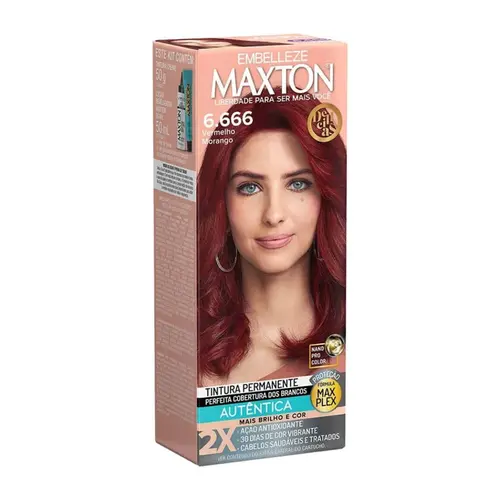 COLORAÇAO 6.666 VERMELHO MORANGO MAXTON