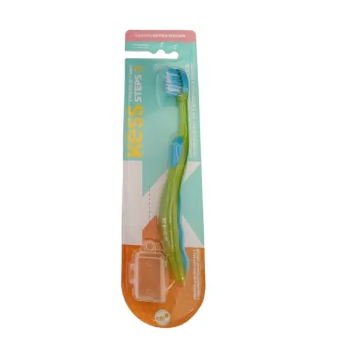ESCOVA DE DENTE COM CAPA PROTETORA TRIPPER STEPS EXTRA MACIAS KESS