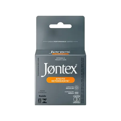 PRESERVATIVO EFEITO RETARDANTE COM 3 UNIDADES JONTEX