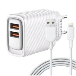 CARREGADOR TURBO USB TIPO LIGHTNING APPLE INOVA