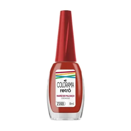 ESMALTE NARIZ DE PALHAÇO RETRO COLORAMA 8ML