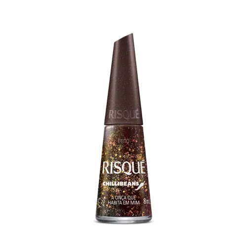 ESMALTE A ONÇA QUE HABITA EM MIM CHILLIBEANS RISQUE 8ML