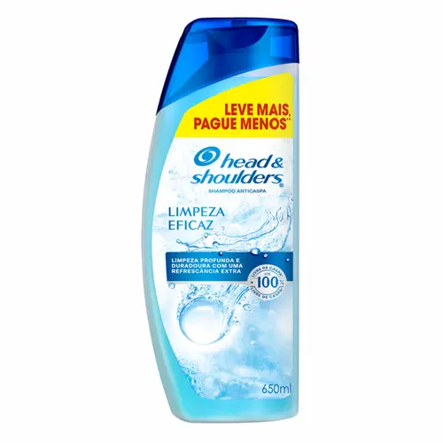 SHAMPOO LIMPEZA EFICAZ HEAD & SHOULDERS 650ML