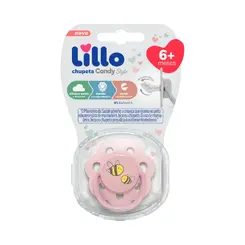 CHUPETA ROSA CANDY STYLE +6 MESES LILLO