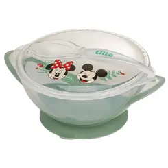 PRATO BOWL COM VENTOSA E COLHER DISNEY LILLO