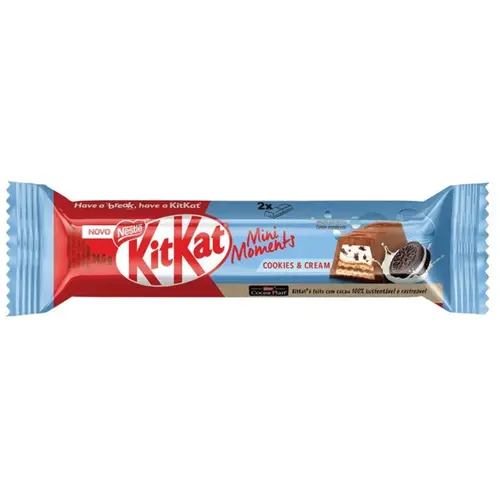 KIT KAT MINI MOMENTS COOKIES E CREAM NESTLE 34,6G