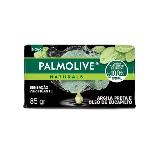SABONETE ARGILA PRETA E OLEO DE EUCALIPTO NATURALS PALMOLIVE 85G