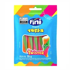 BALA FRUTAS SILVESTRES TWISTER TUBES FINI 35G
