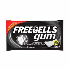 CHICLETE EXTRA FORTE FREEGELLS COM 5 UNIDADES