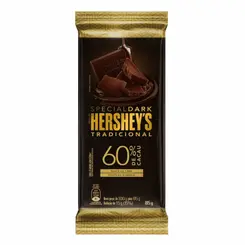 BARRA CHOCOLATE TRADICIONAL 60% CACAU HERSHEYS 85G