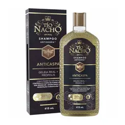 SHAMPOO ANTICASPA GELEIA REAL E PROPOLIS TIO NACHO 415ML
