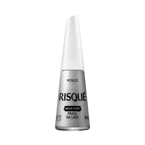 ESMALTE PRATA NA LATA RISQUE 8ML