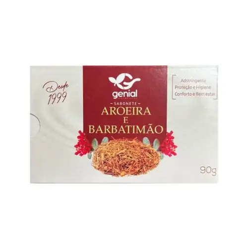 SABONETE AROEIRA E BARBATIMAO GENIAL 90G