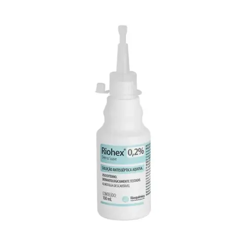 RIOHEX 2% SOLUCAO ANTISSEPTICA AQUOSA DERMO SUAVE 100ML