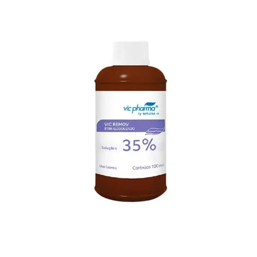 VIC REMOV ETER ALCOOLIZADO SOLUCAO 35% VIC PHARMA 100ML