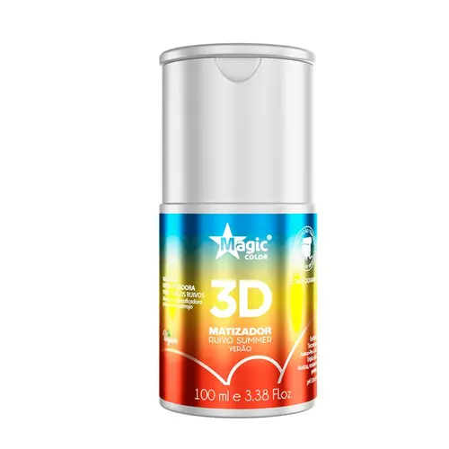 MATIZADOR 3D RUIVO SUMMER VERAO COBRE DOURADO MAGIC COLOR 100ML