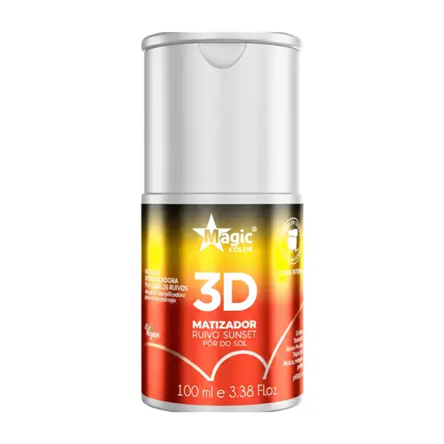 MATIZADOR 3D RUIVO SUNSET POR DO SOL COBRE INTENSO MAGIC COLOR 100ML