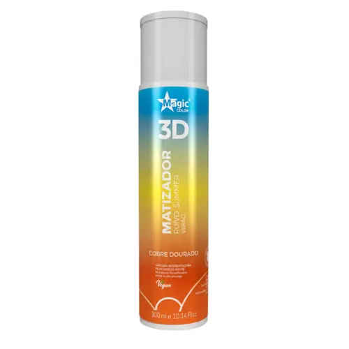 MATIZADOR 3D RUIVO SUMMER VERAO COBRE DOURADO MAGIC COLOR 300ML