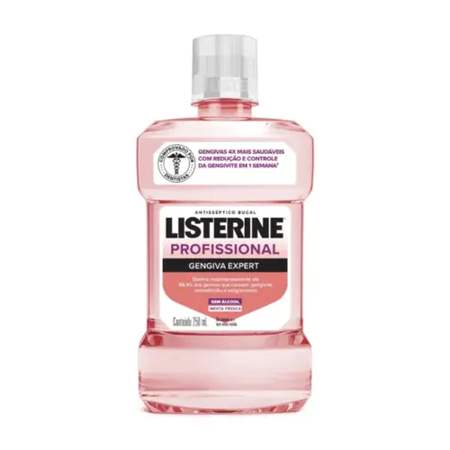 ENXAGUANTE BUCAL GENGIVA EXPERT MENTA FRESCA PROFISSIONAL LISTERINE 250ML