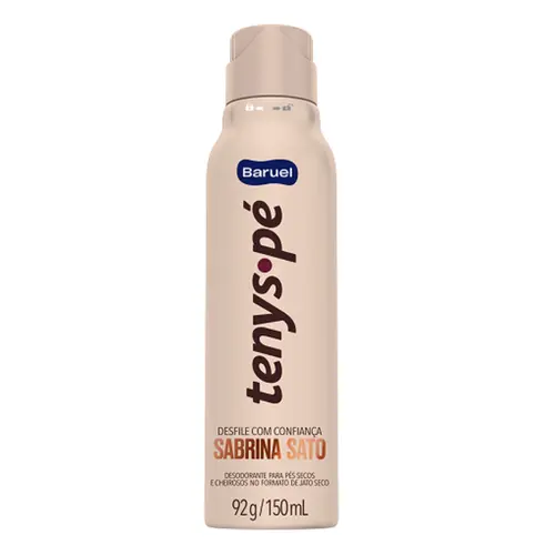 DESODORANTE PARA PÉ JATO SECO SABRINA SATO TENYS PE BARUEL 150ML