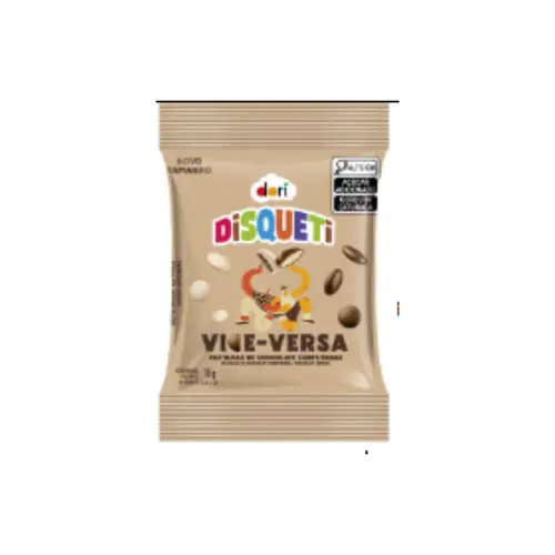 CONFEITO CHOCOLATE VICE VERSA DISQUETI NESTLE 18G