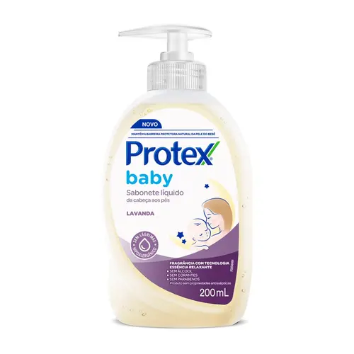 SABONETE LÍQUIDO LAVANDA BABY PROTEX 200ML