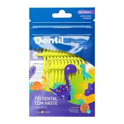 FIO DENTAL COM HASTE COM 20 UNIDADES KIDS DENTIL