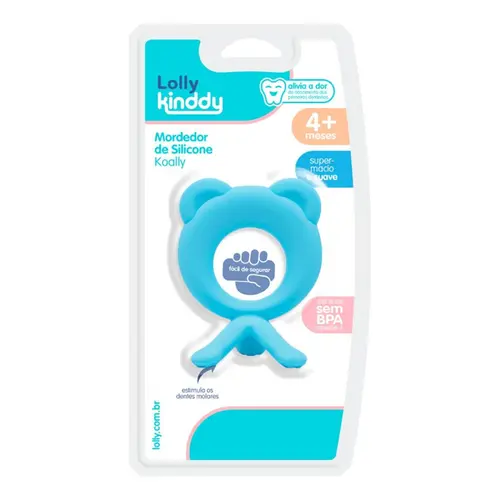 MORDEDOR DE SILICONE KOALLY AZUL LOLLY REF-7705