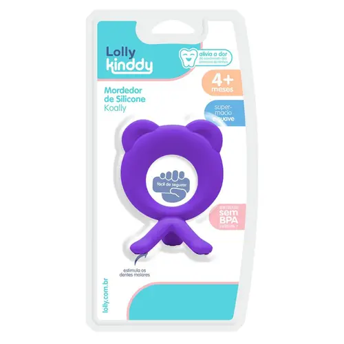 MORDEDOR DE SILICONE KOALLY ROXO LOLLY REF-7705