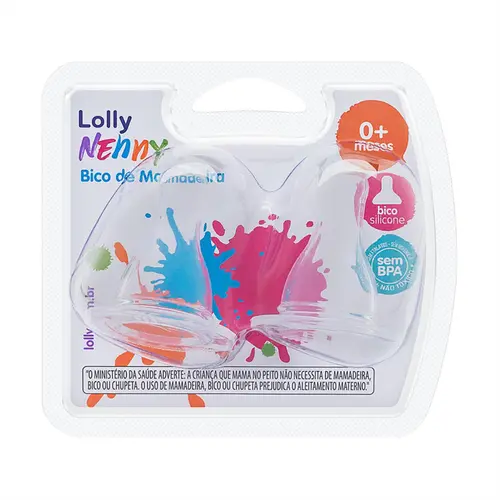 BICO DE MAMADEIRA RAPIDO COM 2 UNIDADES NENNY LOLLY REF-0083