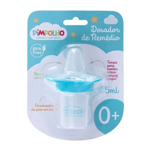 DOSADOR DE REMEDIO AZUL PIMPOLHO 25ML REF-0571