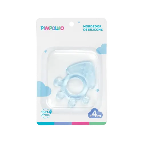 MORDEDOR DE SILICONE AZUL PIMPOLHO REF-94291