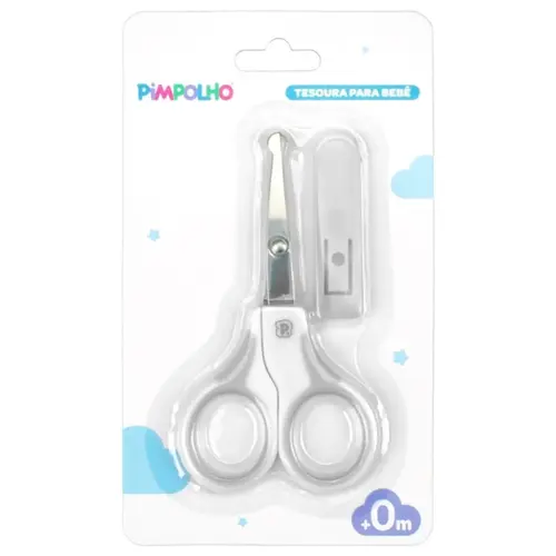 TESOURA PARA BEBE BRANCA PIMPOLHO REF-0949