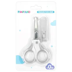 TESOURA PARA BEBE BRANCA PIMPOLHO REF-0949