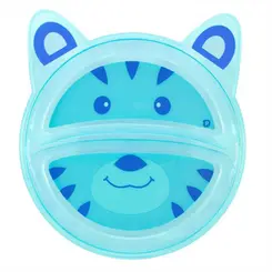 PRATO BICHINHO COM DIVISORIA TIGRE AZUL PIMPOLHO