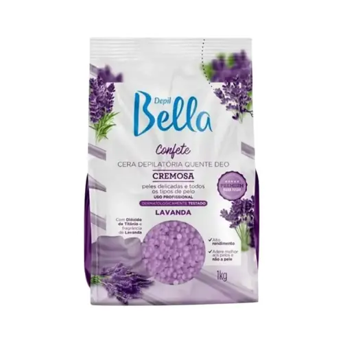 CERA DEPILATORIA QUENTE DEO CONFETE LAVANDA DEPIL BELLA 1KG