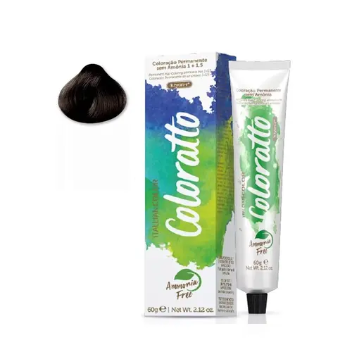 TINTA 3.0 CASTANHO ESCURO COLORATTO TRIVITT 60G